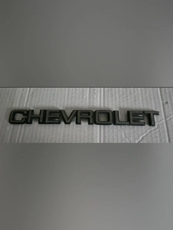 Black Raised Lettering Emblem - Picture 1 of 11